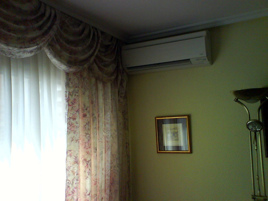 Unidad interior en salon.