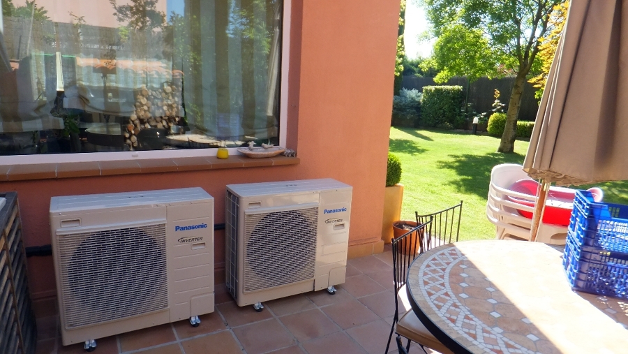 Unidades exteriores de instalación de aerotermia