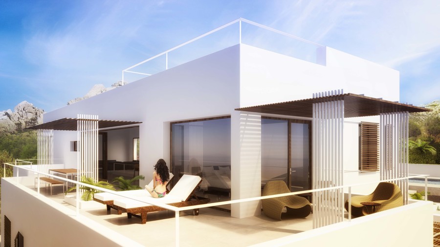 Vivienda con vistas al mar