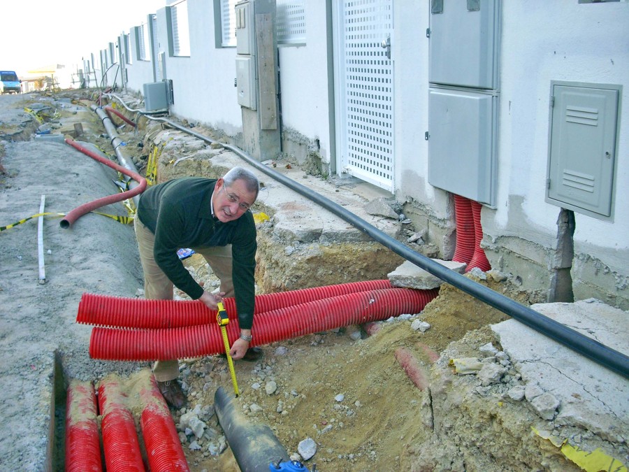 Línea subterranea Baja tensión entubada