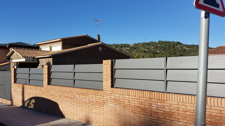 Valla en acero galvanizado