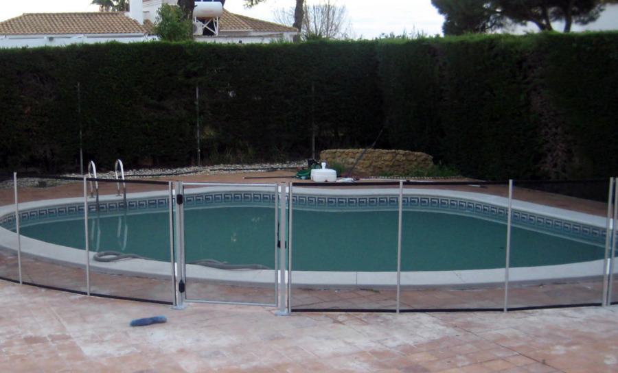 Valla para piscina, desmontable