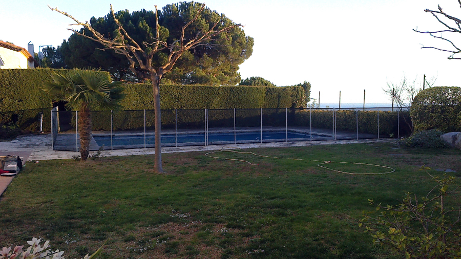 Valla para piscina, desmontable