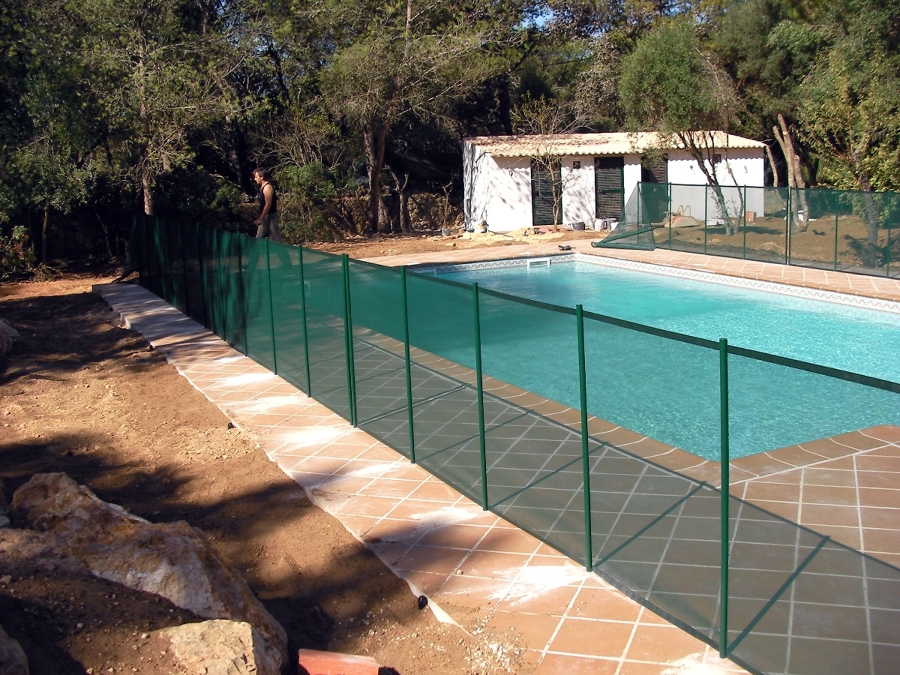 Valla para piscina, desmontable