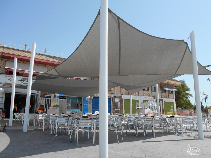 Velas tensadas para restaurante