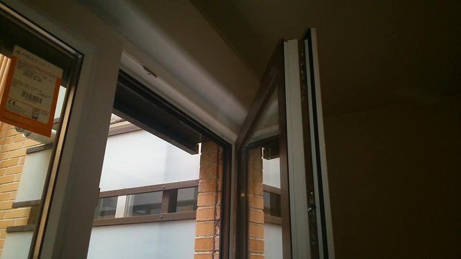 ventana pvc bicolor
