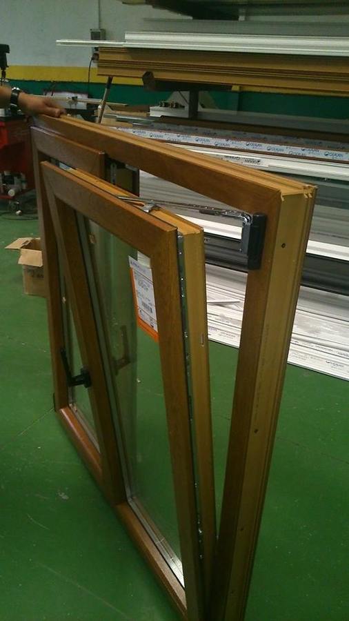 Ventana Pvc imitación madera