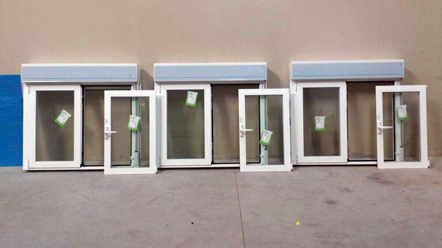 Ventanas listas para entregar y acristaladas 
