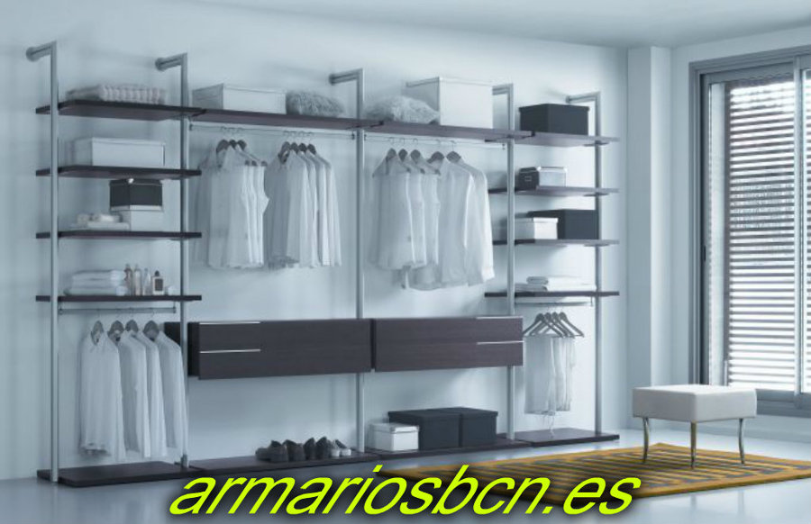 vestidor columnas aluminio