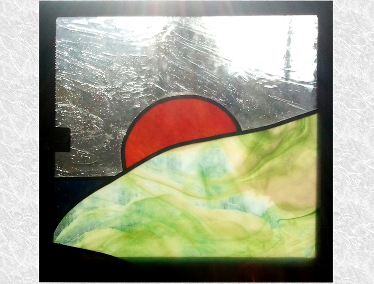 Vidriera emplomada amanecer