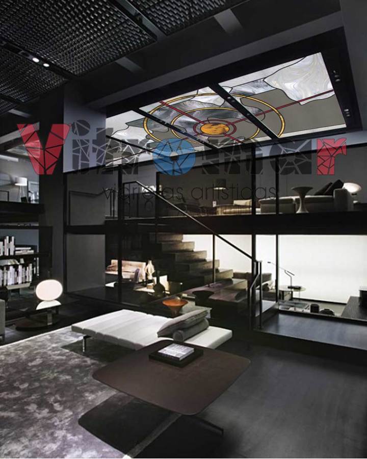 Vidriera techo loft