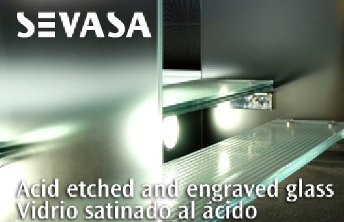 Vidrio satinado al ácido de SEVASA