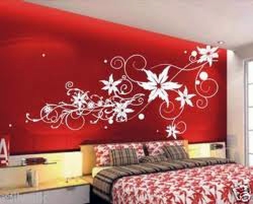 Vinilos decorativos en dormitorio