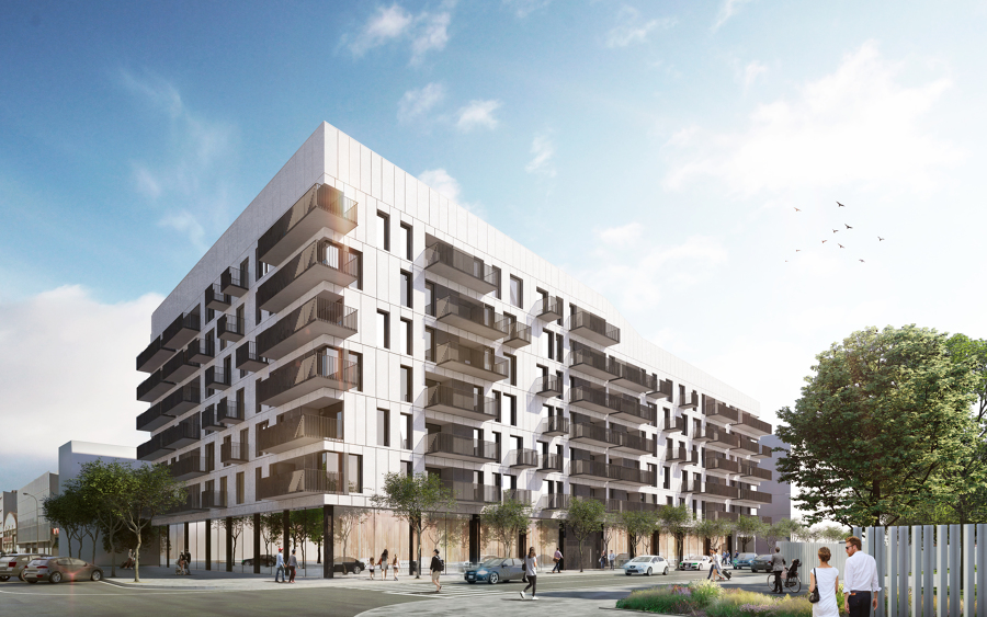 Edificio de 76 viviendas en Hospitalet de Llobregat