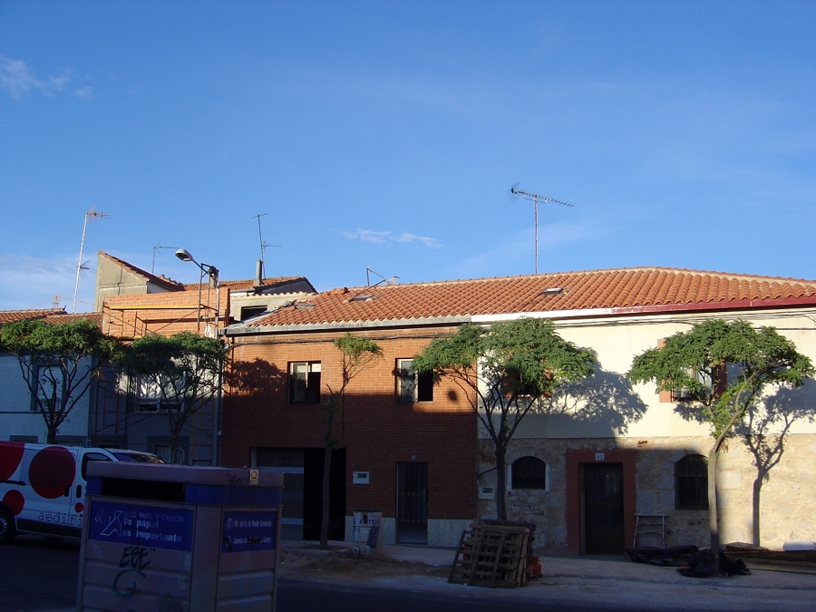 Vista completa del tejado terminado