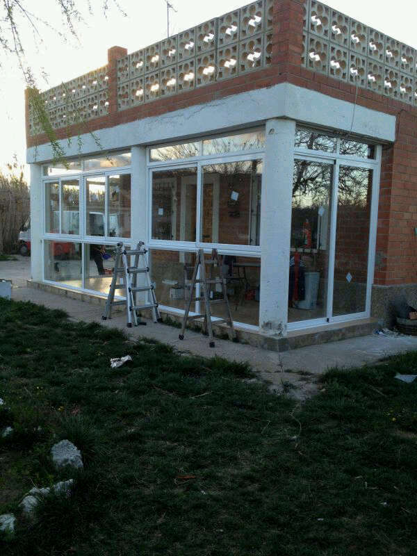 Vista de cerramiento en cadrete