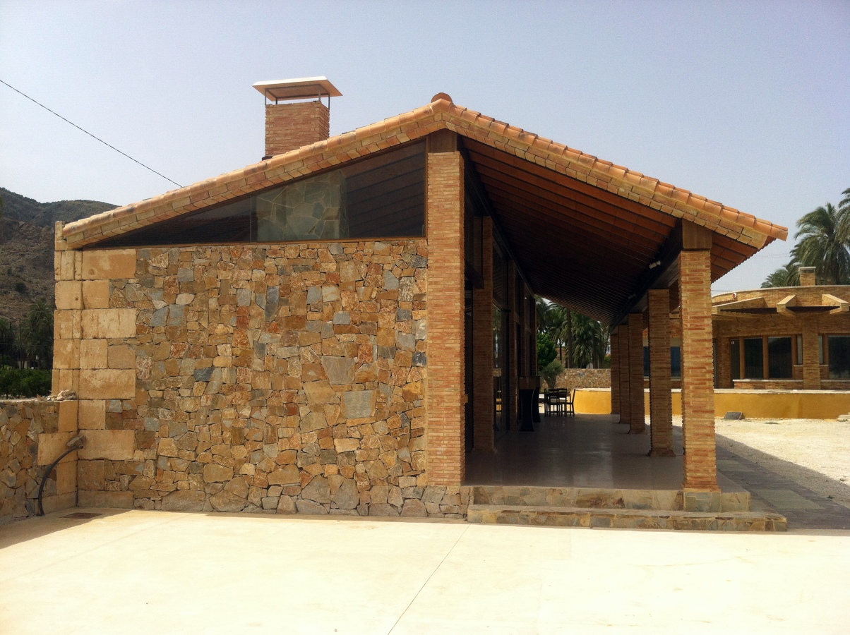 Vista de la barbacoa desde el exterior