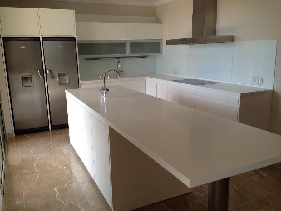 Vista de la cocina de la Villa de Lujo 