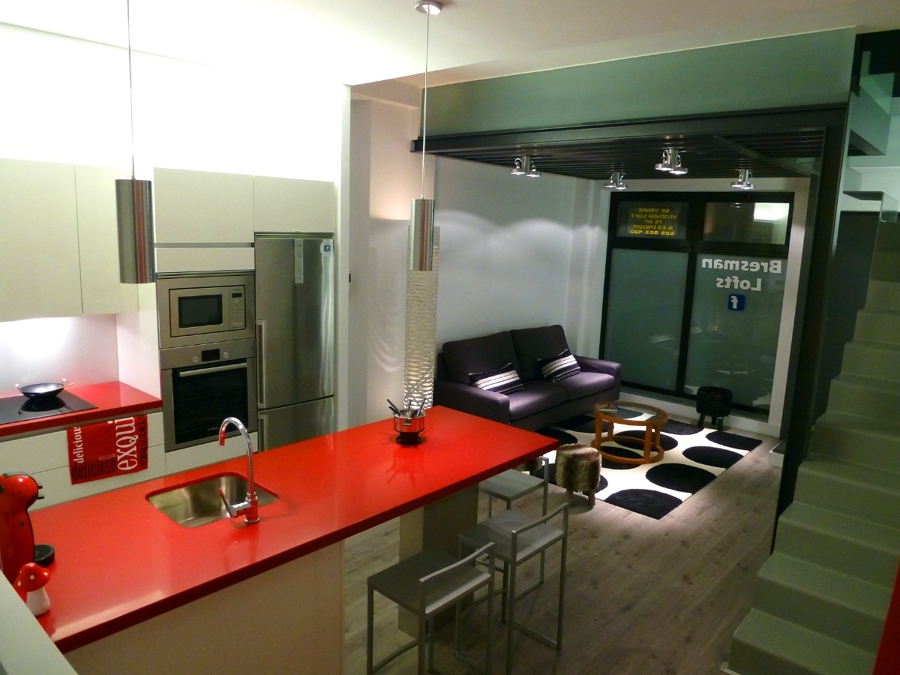 Vista General Cocina - Salon