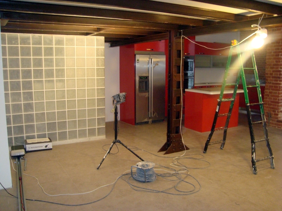 Vista General Planta Baja de Loft en Donoso 