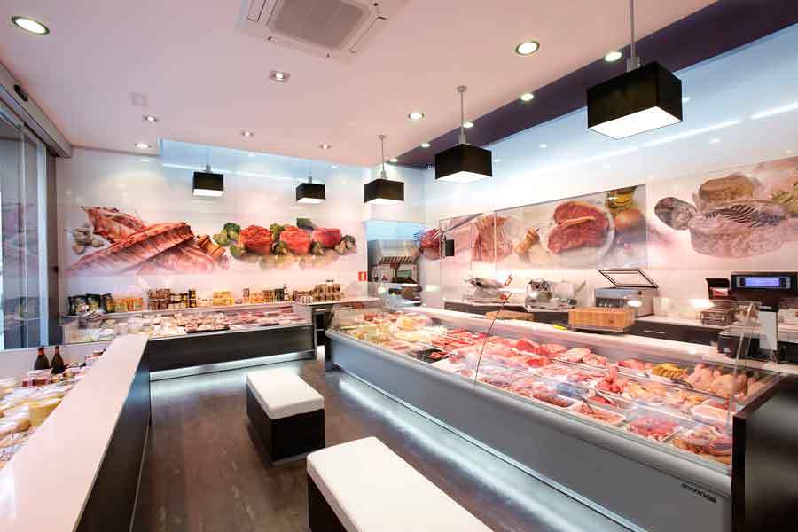 Vista latera lInterior de Tienda CARNICERIA MANERA