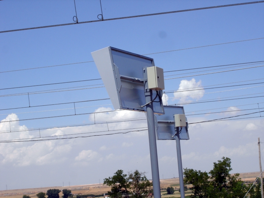 Vista trasera de los espejos electrónicos