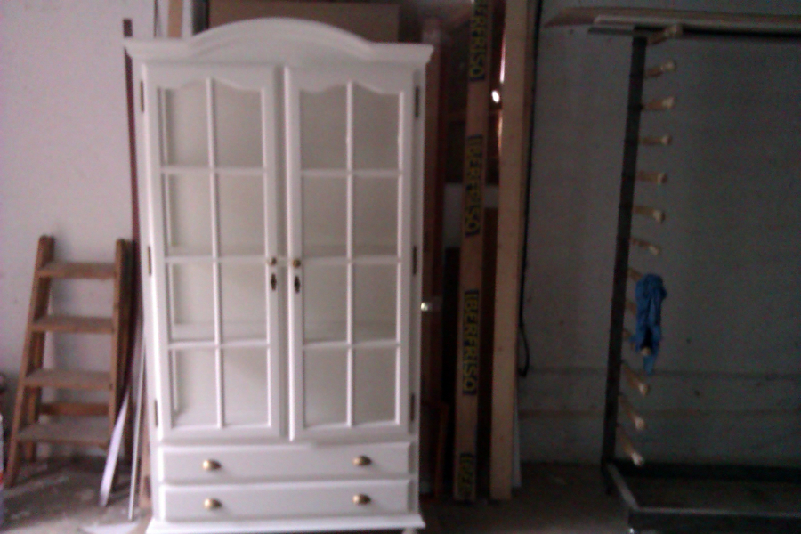 Vitrina Lacada en Blanco Mate Sedoso