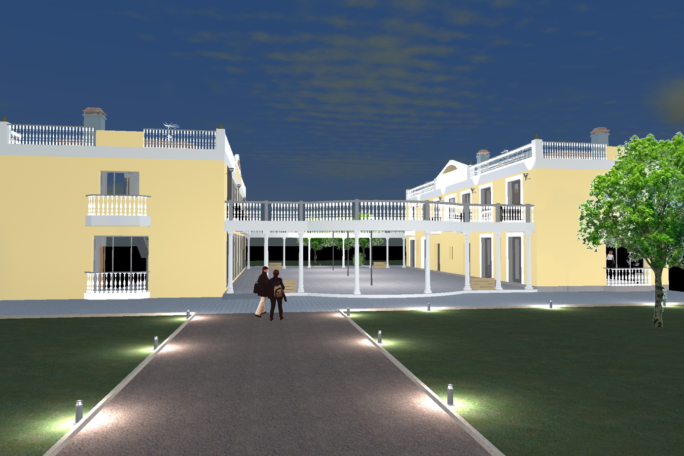 VIVIENDA EN STA CRUZ DE RETAMAR.NOCHE.