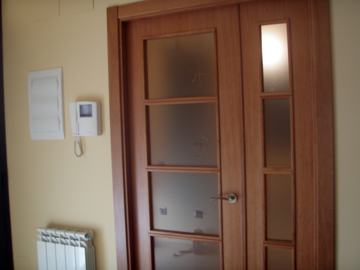 Vivienda unifamiliar aislada, comedor puerta