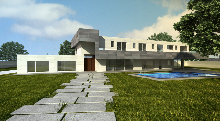 VIVIENDA UNIFAMILIAR Y PISCINA EN VILLAFRANCA DEL CASTILLO (MADRID)