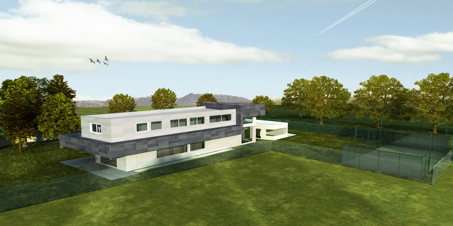 VIVIENDA UNIFAMILIAR Y PISCINA EN VILLAFRANCA DEL CASTILLO (MADRID)