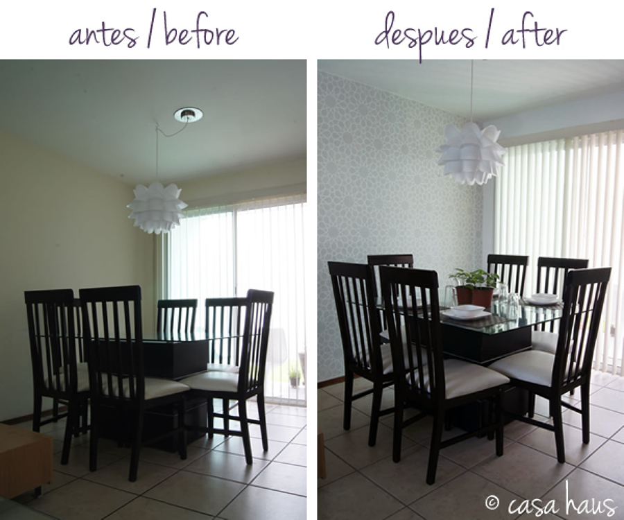 coclocacion papel en salon