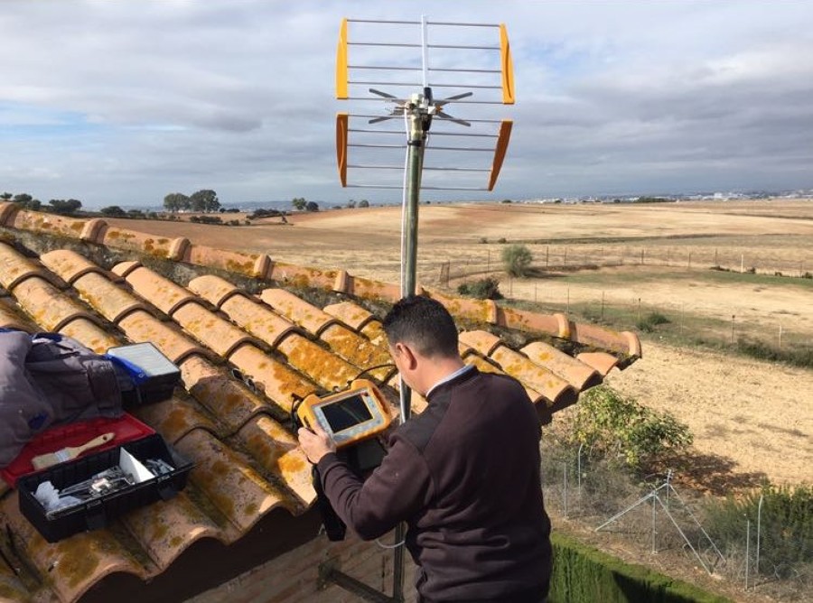 Instalación de antena