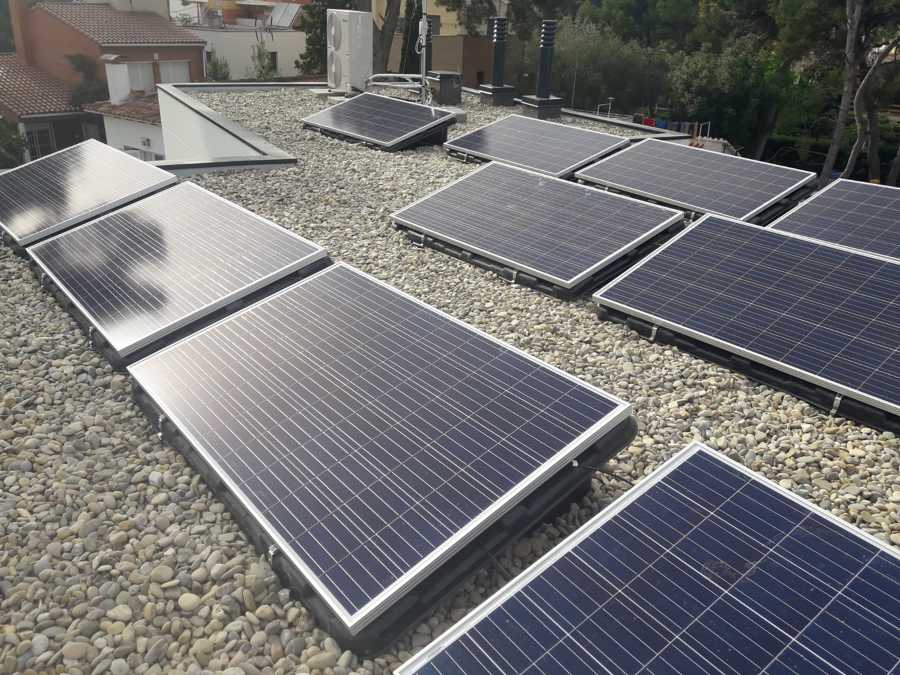 INSTALACIÓN CON ESTRUCTURA PARA TEJADO PLANO CONSOLE