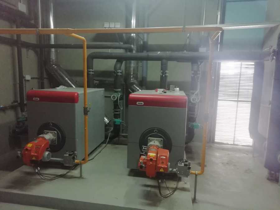 Sala de caldera a Gas.