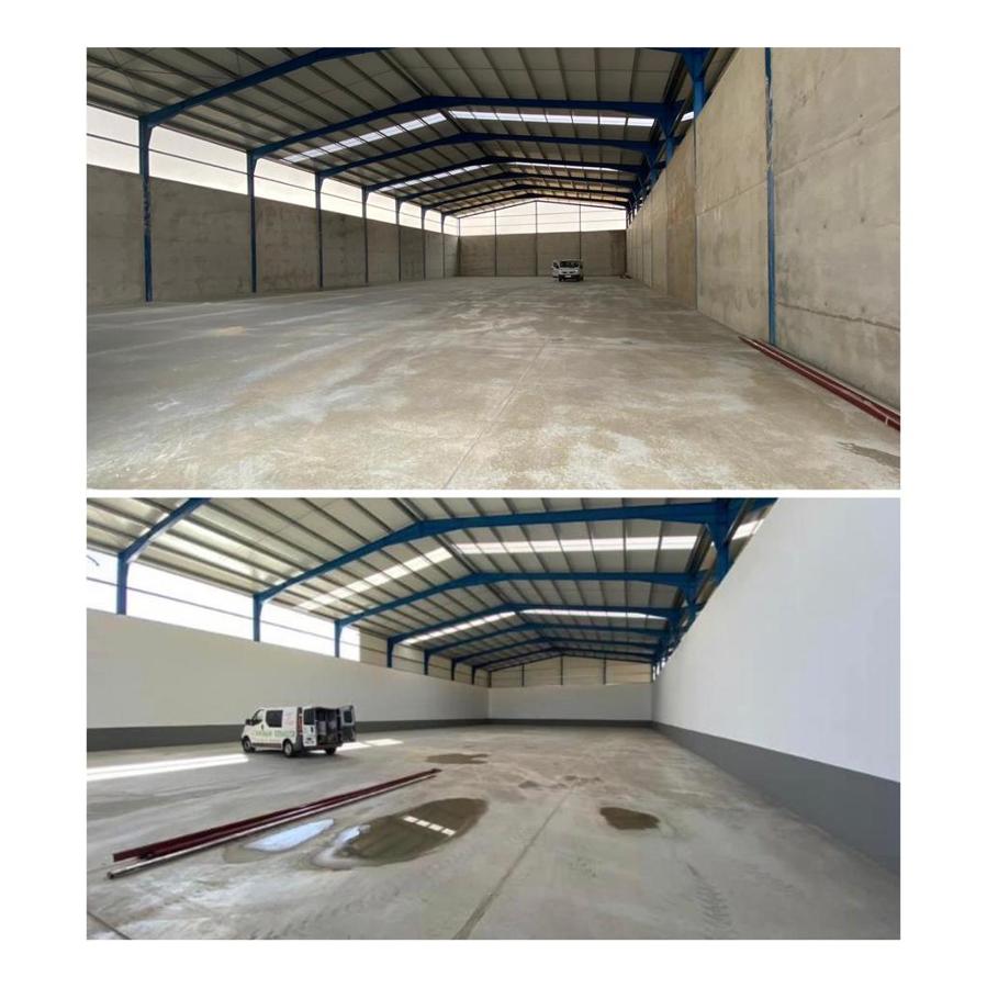 Pintura en nave industrial