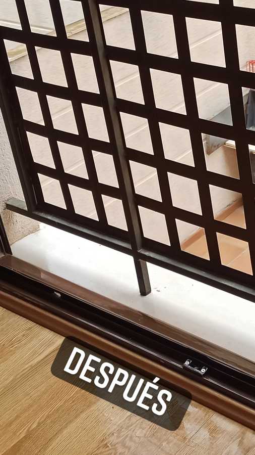 Limpieza de rieles y ventanas (después)