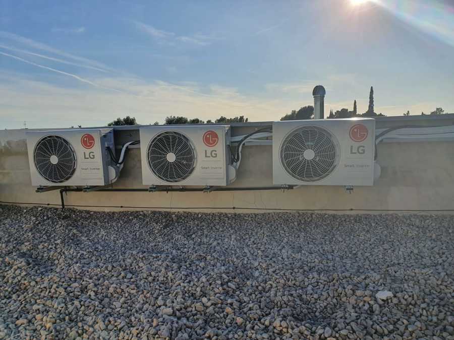 conjuntos split en edificio de viviendas