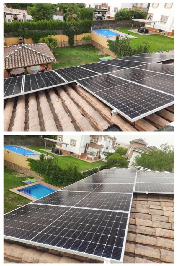 Instalacion fotovoltaica 18 placas + 2 baterias.