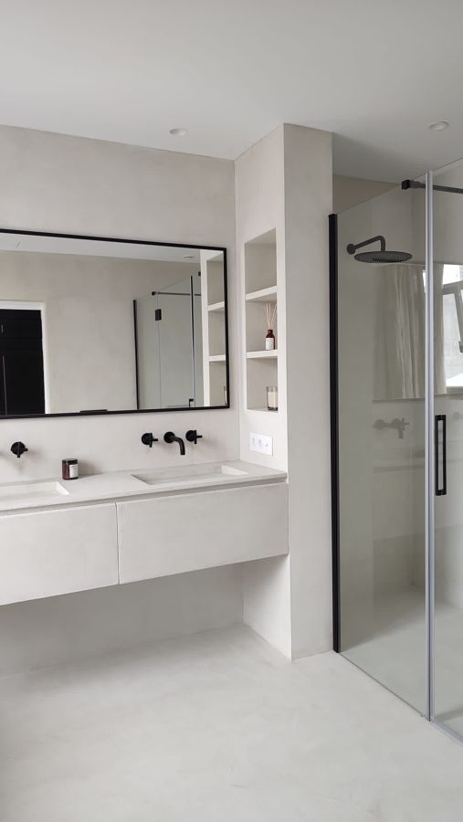 Muebles de microcemento