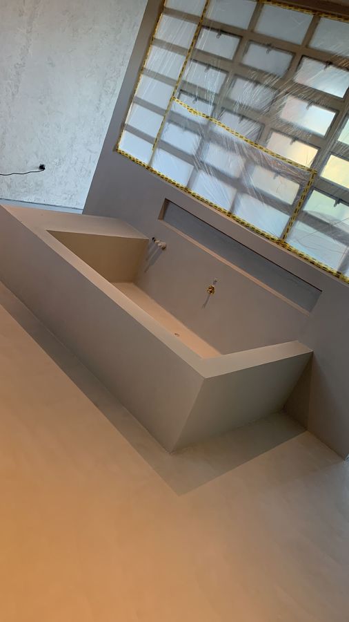 Muebles de microcemento