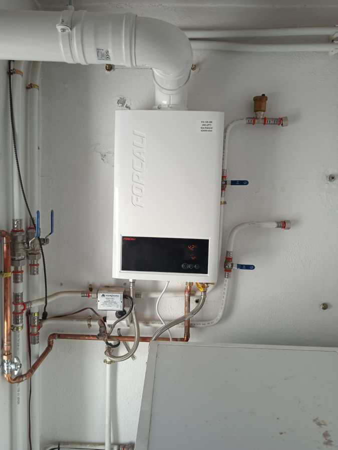 Instalación calentador de gas