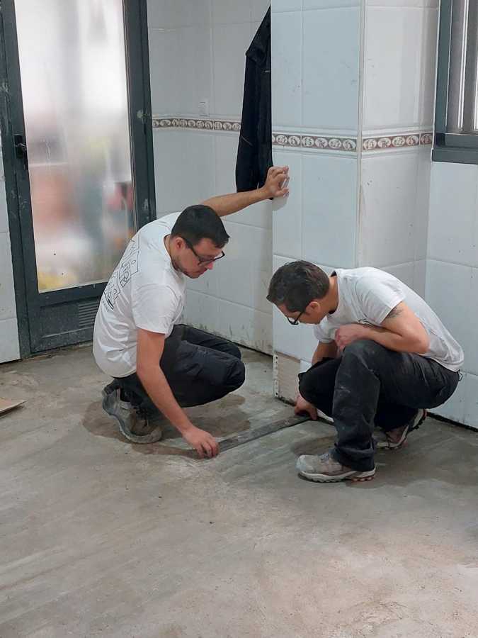 Comprobación de ejecución en base niveladora