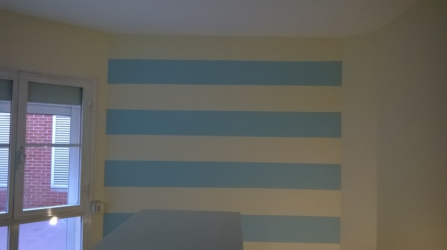 Habitación en rayas