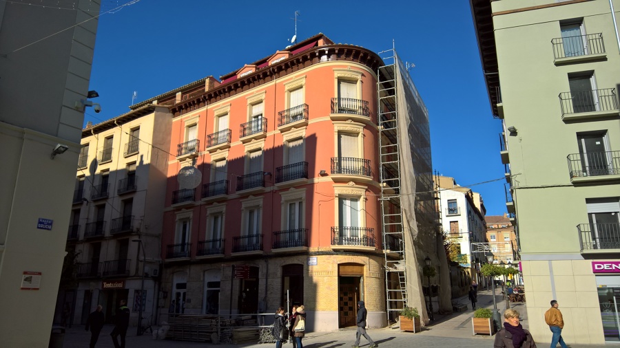 Rehabilitación de fachada en el centro de Huesca