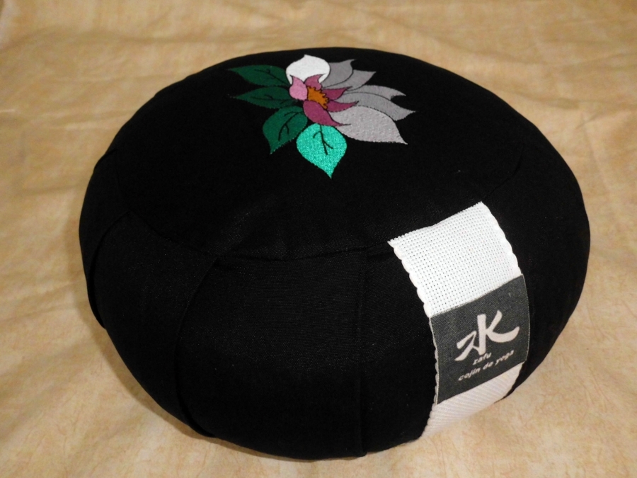 zafu flor de loto bordado