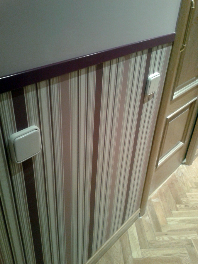 zócalo de papel .detalle