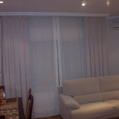 cortinas con estores paqueto
