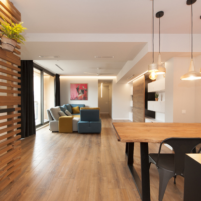 Salón abierto al comedor