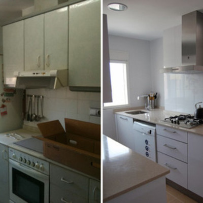 Cocina antes y después